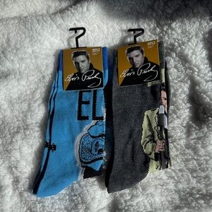 Two pairs Elvis socks